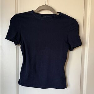 SKIMS Navy Short Sleeve Tee